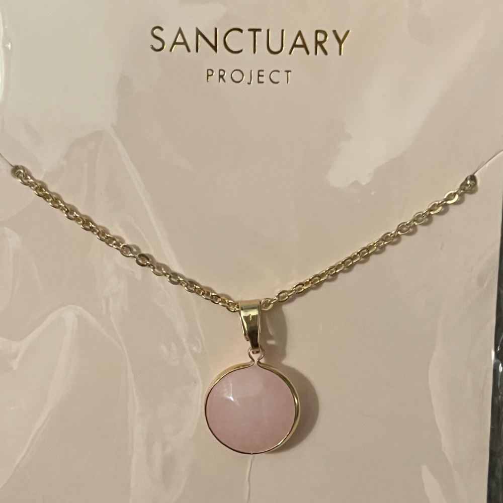 Sanctuary Project Necklace Rose Quartz Serenity evokes feelings of love & Safety